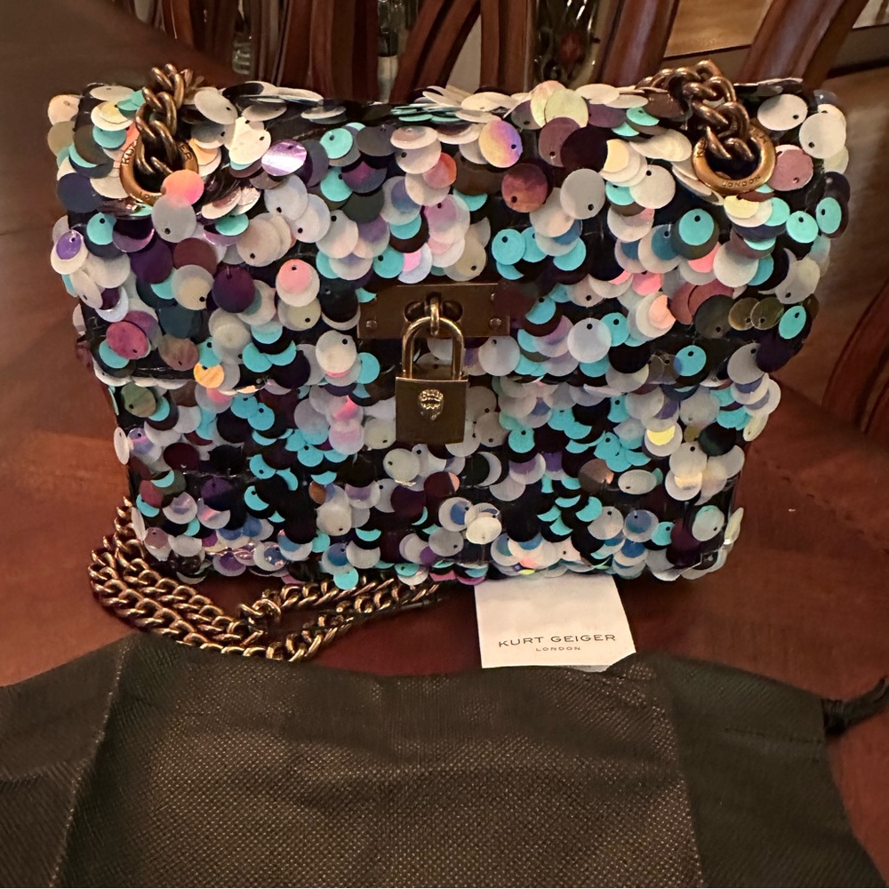 Kurt Geiger London Mini Brixton Sequin Crossbody Bag NWT and Dust Bag - Picture 7 of 11